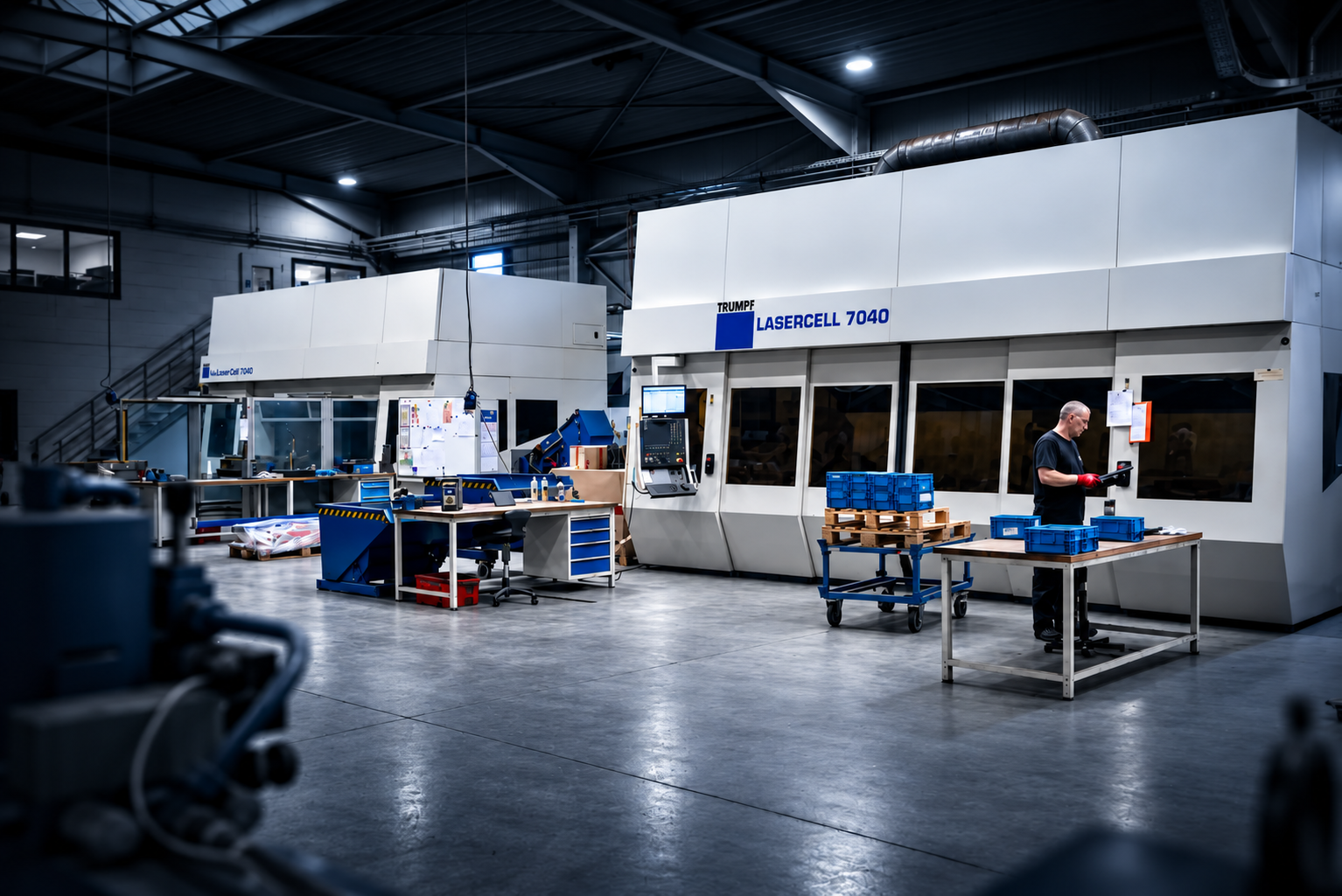 TRUMPF LaserCell 7040 im Maschinenpark von ACROSS Solutions in Metal